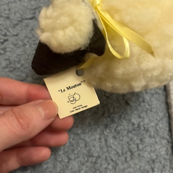 VTG Department 56 Le Mouton Fuzzy Sheep with Wooden legs - Picture 2 of 8